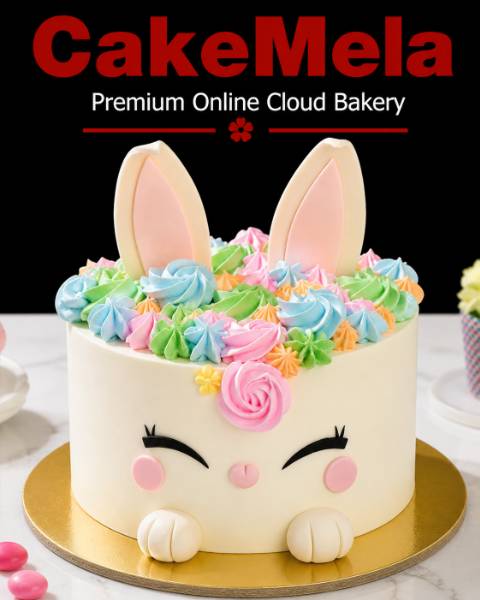 2 pound Cute Bunny / Rabbit Cake