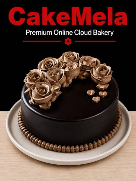 2 Pound Chocolate Rose Cake