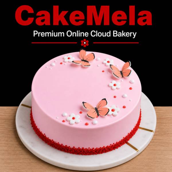 2 Pound Red Velvet Butterfly Cake
