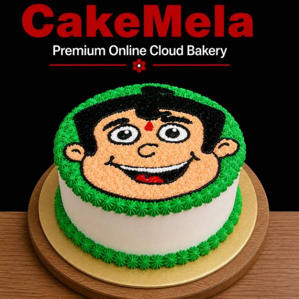 2 Pound Cartoon Face Theme Cake